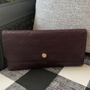 Louis Vuitton Monogram Empreinte Virtuose Leather Long Trifold Wallet